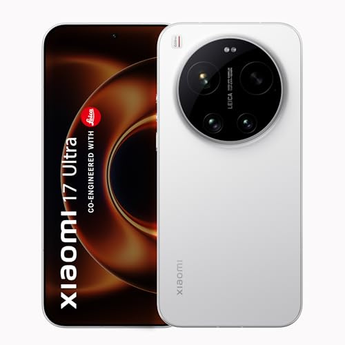 XIAOMI 17 Ultra (16 GB+512 GB) | Il primo sensore LOFIC Leica da 1 al mondo | Snapdragon 8 Elite Gen 5 | Display AMOLED 2K | HyperCharge HyperOS 3 da 90 W | Esperienza di punta HyperAI (bianco)