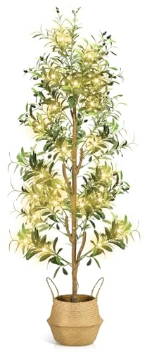 NZQXJXZ Albero di Olive Artificiale 180 cm con Luci