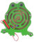 HappyToy Tier Mini Wooden Runde Magnetische Wand Nummer Maze Interaktive Labyrinth Magnet Perlen Labyrinth auf Brettspiel Stadt Verkehr Eduactional Handcraft Toys (Frosch)