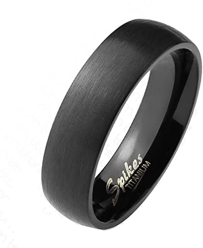 Bungsa Paarring mattschwarz aus Titan Unisex