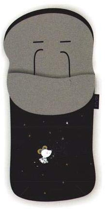 Pirulos Ratita Velour - Saco carro, color negro