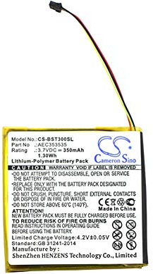 CS-BST300SL Battery 350mAh compatible with [BEATS] Solo 2.0, Solo 3.0 replaces AEC353535