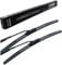 550mm 400mm HYBRID 2x Front Scheibenwischer Wischerblätter Set Scheibenwischerblätter mit Hakenbefestigung JAPAN HYBRID TECHNOLOGY (HYBRID 550mm 400mm)