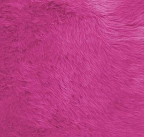 HEITMANN Lammfell Sitzkissen Sitzauflage rund 45 cm Stuhl Kissen warm (pink)
