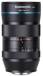 SIRUI 75 mm F1.8 1,33X APS-C Objectif cinéma anamorphique(Monture EF-M) pour M50/M6 (Non Compatible EF)