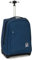 Invicta Schultrolley Benin Ökologisch, 35 Lt, Blau, 2in1 Rucksack mit Rollen und Schultrolley durch Anheben der Schultergurte, Schule & Reise