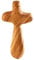 Kassis Geschenkartikel Kreuz als Handschmeichler aus Olivenholz 7 cm – handgefertigtes Kreuz aus Bethlehem – Trostspender und spirituelles Geschenk zu christliche Anlässe - 3er Pack