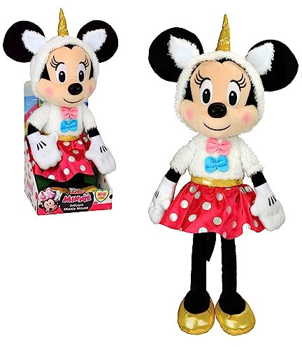Minnie Just Play Disney Peluche licorne 40,6 cm