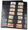Yiran Briefmarken-Seiten 10 Stück / Packung lose PVC-Folie Standard nicht enthalten Einband 9 Ordner für Löcher Ordner Kollektion Inners Album Gitter auf zwei Seiten (sol)