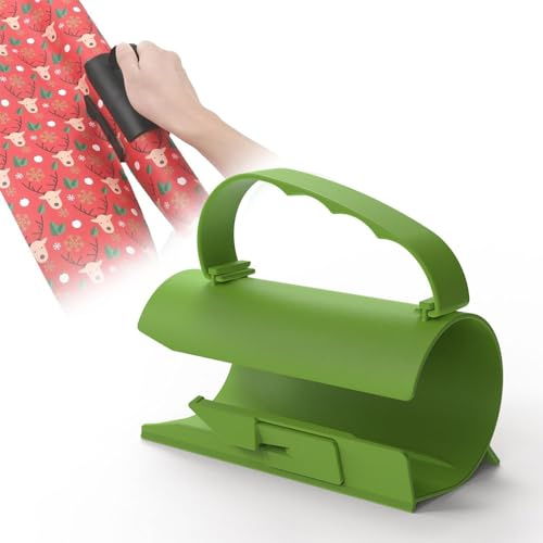 Geschenkpapier Schneider für Rollen,Geschenkpapier Cutter,Roll Papier Schneidegerät,Tragbare Papierschneider,Sliding geschenkpapier cutterfür Weihnachten,Geburtstag,Geschenkpapier Abroller