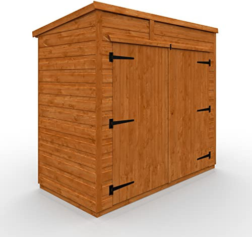TigerFlex Shiplap Pent Bike Store Timber Bike Store, Garden Storage 6 x 3 ft