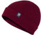Manufaktur13 Double Sided Cotton Beanie - 2-in-1 Slouch/Cuffed Baumwoll-Beanie Mütze, Strickmütze mit Stick Veredelung aus 100% Organic Baumwolle in vielen Farben zur Auswahl (M13) (Vino)