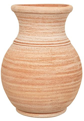 Biscottini Macetas Terracota Grandes 45x34x34 cm | Macetas Exterior Grandes | Macetas Barro Grandes Interior y Exterior | Maceta Grande