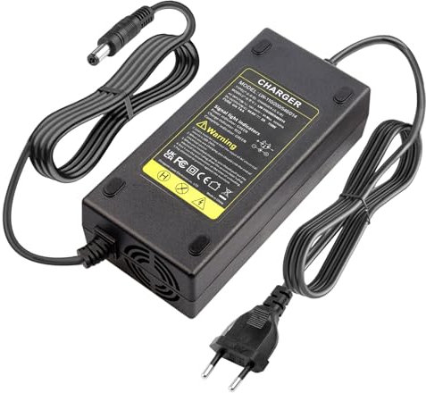 Labtec 54,6V 48V 2A Ladegerät Ladekabel für 48V 2A 13S Li-on Akkus E-Bike Elektrofahrrad Pedelec Hoverboard Selbstausgleichender Roller Netzteil, 5,5 x 2,1mm