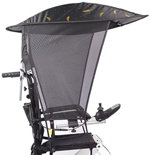 Elektrischer Rollstuhl-Regenschirm, Markise, Verstellbarer Sonnenschirmhalter, Sonnenschirm, Regenschutz, UV-beständiger Schutz, Zusammenklappbarer Sonnenschirmständer Für Die Meisten Rollstühle