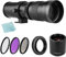 Diewu Super téléobjectif MF F/8.3-16 420-800 mm monture T + filtres UV/CPL/FLD + 2 x 420-800 mm téléconvertisseur + anneau adaptateur T2-AI Repla ent pour monture Nikon AI D850 D810 D800 D750 D700