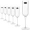 RCR Set 6 calici vino rosso Aria stelo rosso rosso Bicchieri Tavola