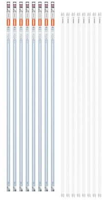 OSRAM LED TUBE T8 58 EM 1500 mm, lineare LED-Röhre, 18,3W, 2200lm, 4000K, kaltweißes Licht, LED-Ersatz für T8-Leuchtstoffröhren mit G13-Sockel, lange Lebensdauer, geringer Energieverbrauch,8-Pack