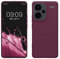 kwmobile Funda para Xiaomi Redmi Note 13 Pro+ 5G / Redmi Note 13 Pro Plus 5G Carcasa - Ultrafina de TPU y Silicona con Bordes elevados anticaídas - Violeta Burdeos
