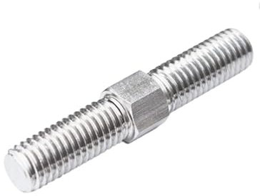 1 STÜCK M10 Links- Und Rechtsgewinde Doppelendgewindestange 304 Edelstahl Stehbolzen Stangenzahnstange Doppelkopf-Gewindestange (Color : M10x90mm)