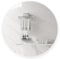 Hibtn Round Mirror Wall 50x50cm, Circle Mirror Wall Mounted Mirrors Wall, HD Glass, Modern Stylish Design for Bathroom, Bedroom, Living Room, White