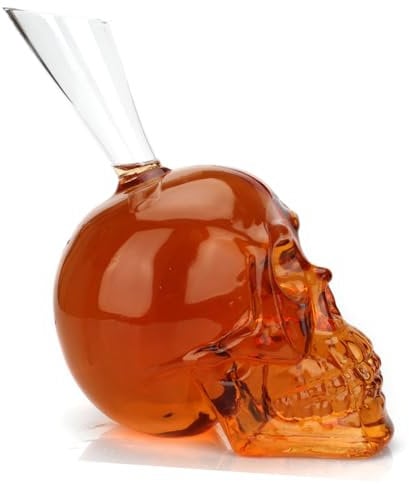OUNONA Skull Wine Decanter 1100ml Easy to for Party and Present