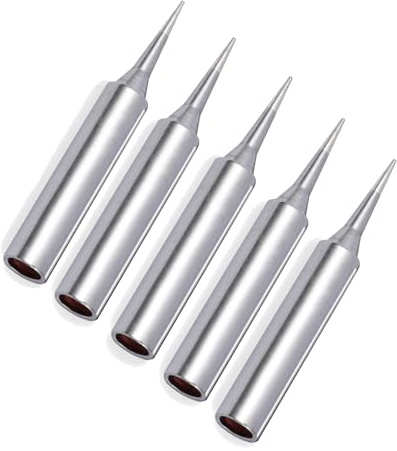 Lötkolbenspitzen, 900 m Lötspitzen-Ersatz für Weller, Lötschweiß-Ersatzspitzen-Set, Verwendung für Hakko, Radio, Shack Lötstation usw. (5 Stück 900M-T-I)
