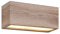 Trio Leuchten Außen Wandleuchte Mayenne 218560235, Aluminium Druckguss holz Nachbildung, Glas klar, exkl. 2x E14