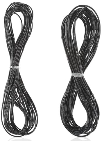 2 Rollen Lederband Kette Lederband 1mm Lederschnur 1mm Lederbänder Für Ketten Leder Band Lederbänder Meterware Lederband Rund Lederschnur Lederband Reißfeste Lederschnüre Für Armband Ketten Schmuck
