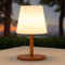 FUYO Tischlampe Outdoor, Dimmbar LED Tischleuchte Aufladbare mit Warmweiß Licht wasserfest IP44 akku Lampe für Innen außen garten schlafzimmer camping heimat dekoration