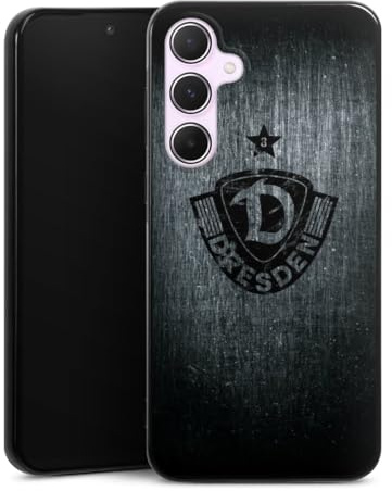 DeinDesign Silikon Hülle kompatibel mit Samsung Galaxy A55 5G Case schwarz Handyhülle SG Dynamo Dresden Offizielles Lizenzprodukt Vintage
