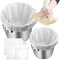 3 Pezzi Sacchetto Filtro,2 Dimensioni Filtrante Latte Vegetale 66 × 56 cm/46 × 40 cm,Garza Alimentare per Filtrare Brodo,Garza Alimentare per Filtrare con Coulisse per per Vino,caffè,Yogurt(100 Mesh)