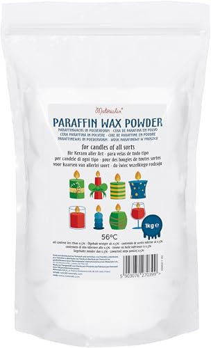 Materialix Paraffinwachs Pulver für Kerzen - verschiedene Größen (1kg) - Kerzenwachs, Kerzensand, Kerzenwachs zum gießen