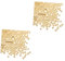 CAXUSD 2packungen Goldene Metallstreusel Für Torten Und Dekorative -kuchendekoration Glitzerstreusel Für Hochzeiten Geburtstagsfeiern Und Mehr