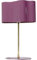 Kare Design Tischlampe Cloudy Oval Pflaume, 49cm Höhe, Violett, Lila, Edelstahl, Moderne Tischleuchte, Büro, Wohnzimmer, keine Leuchtmittel inklusive, 49x30x17 cm (HxBxT)