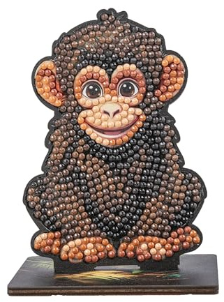 CRYSTAL ART Chimp Wildlife Buddies Kit Craft Buddy