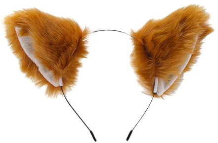 GUTERTOP Fuchs Ohren, Cosplay Fuchsohren Haarreif, Therian Gear für Cosplay, Halloween, Karneval und Kostümpartys