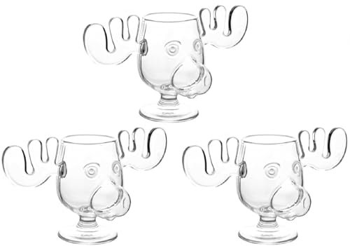 Generisch Weihnachtsgläser National Weihnachtsurlaub, Elchtasse Christmas Vacation, Christmas Mug, Dekorationen für den Weihnachtsurlaub, Klar, Kaffee, Tee, Getränke.(1 STK)