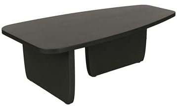 byLIVING Couchtisch Bolt, Massivholz Akazie schwarz | Wohnzimmertisch, 115 x 60 cm, H 36,5 cm