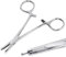 Longbeauty Pinza per piercing in acciaio inox, 3 mm, 4 mm, 5 mm, morsetto per la modifica dell'orecchio, labbro, ombelico, lingua, naso, sopracciglia, 5 mm, Acciaio inossidabile, Nessuna pietra