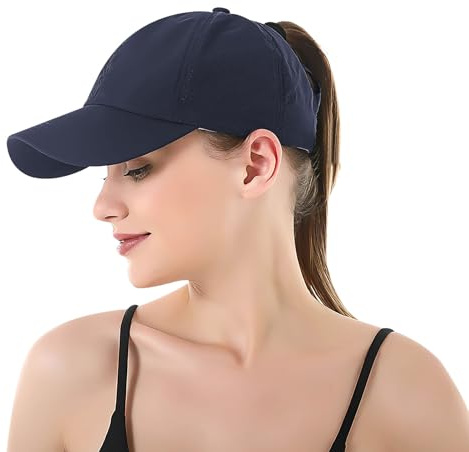 Coubeau Damen Schnelltrocknende Baseballkappe - Verstellbare Damen Sportkappe, Laufkappe mit Belüftungslöchern, Fitnesskappe, Frühlings- und Sommer-Baseballkappe ist Nicht stickig
