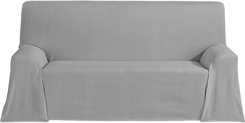ECOMMERC3 - Colcha multifunción ligera y elegante para sofá o cama (230 x 260 cm), color gris