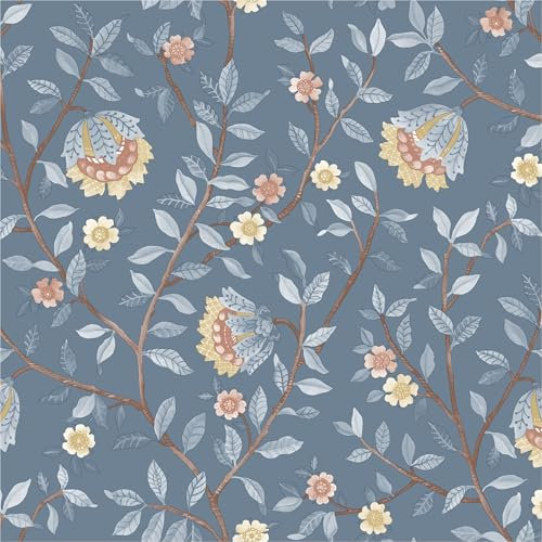 Ugépa Botanique B19991D Papier peint intissé Bleu/jaune 10,05 x 1,06 m