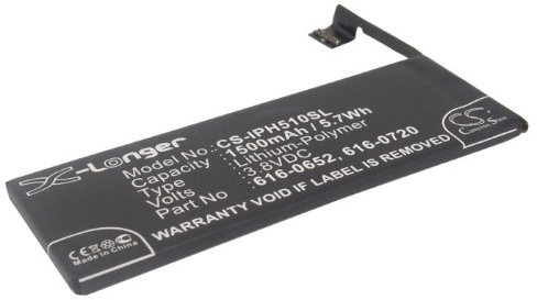 TECHTEK Batterie 1500mAh Compatible avec A1234, A1457, A1516, A1518, A1528, A1529, A1530, A1533, 5s, ME341LL/A, ME342LL/A, ME344LL/A, ME345LL/A, ME347LL/A, ME348LL/A, ME349LL/A, ME432LP/A remplace 61