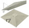 VLKLPZAHAK Parasol De Jardin Rectangulaire Toile De Rechange 300x400cm Auvent De Rechange pour Déporté Parasol 8 Baleines, Tissu De Rechange pour Parasol De Table(Light Grey,4x3m (13x9.8ft))