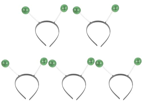LOLIPPYY 5 Stück Haarreif mit Bunten Schaumstoffbällen Leichtes Stirnband aus Sicherem Material für Partys und Festivals Dekorativer Haarschmuck