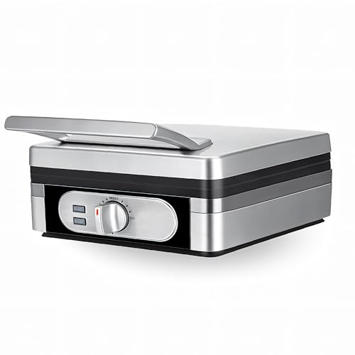 Retoo Waffeleisen 1400W Antihaftbeschichtetes Doppelwaffeleisen für zwei klassische Waffeln, Duo-Waffeleisen mit Temperaturregler, 28 x 20 x 13,5 cm schnellem Aufheizen und leichter