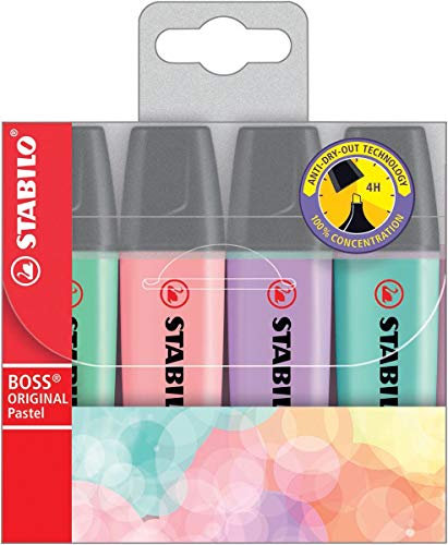 STABILO BOSS 70 Pennarelli luminosi pastello 4 pezzi