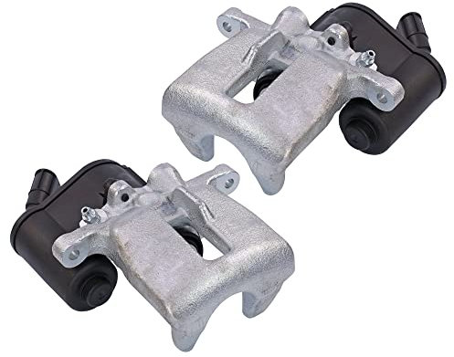 BESTPRICE 2x Bremssattel hinten links und rechts mit Stellelement für elektronische Festellbremse Bremszange, Kompatibel mit A udi A6 Allroad C6 (4FH), A6 C6 (4F2), A6 C6 Avant (4F5)