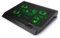 ENHANCE Supporto di raffreddamento per PC portatile, piastra di raffreddamento di 5 ventilatori con LED verdi e 2 porte USB, compatibile con computer portatile e notebook da 19 pollici, dimensioni: 40